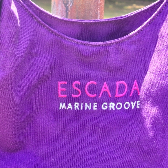 ESCADA Marine Groove Tote Beach Bag - Picture 3 of 5